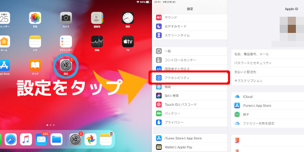 iPadOS13.1 マウス