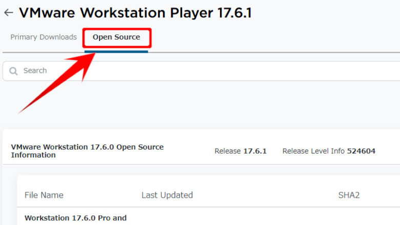 VMware Workstation Player ダウンロード方法