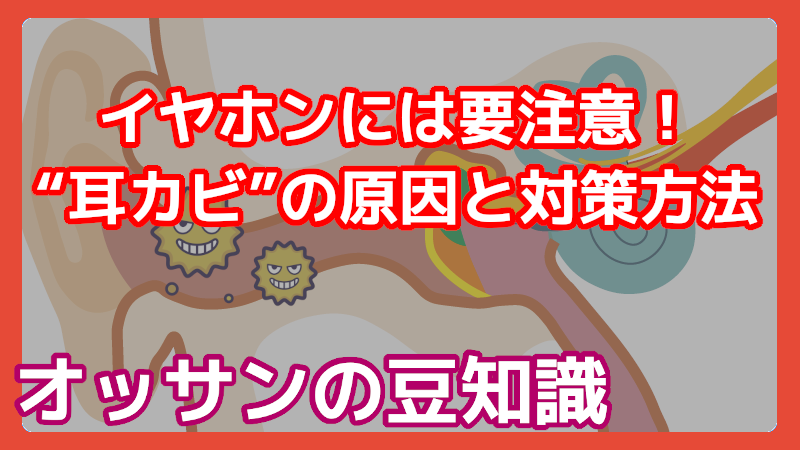 イヤホンが原因で耳カビに！