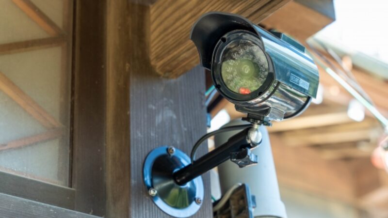 防犯カメラを1台だけ設置するイメージ